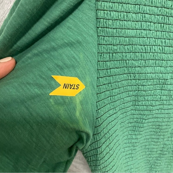 NATION LTD | Bardot Gathered Sleeve Tee In Fern Green Smocked Size L REVOLVE - Picture 8 of 11